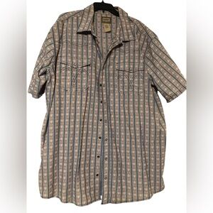 SCHMIDT WORKWEAR WESTERN STYLE PEARL SNAP SHIRT MENS 2X